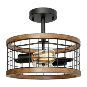 Lámpara de techo semiempotrada de 2 luces lámpara de_1