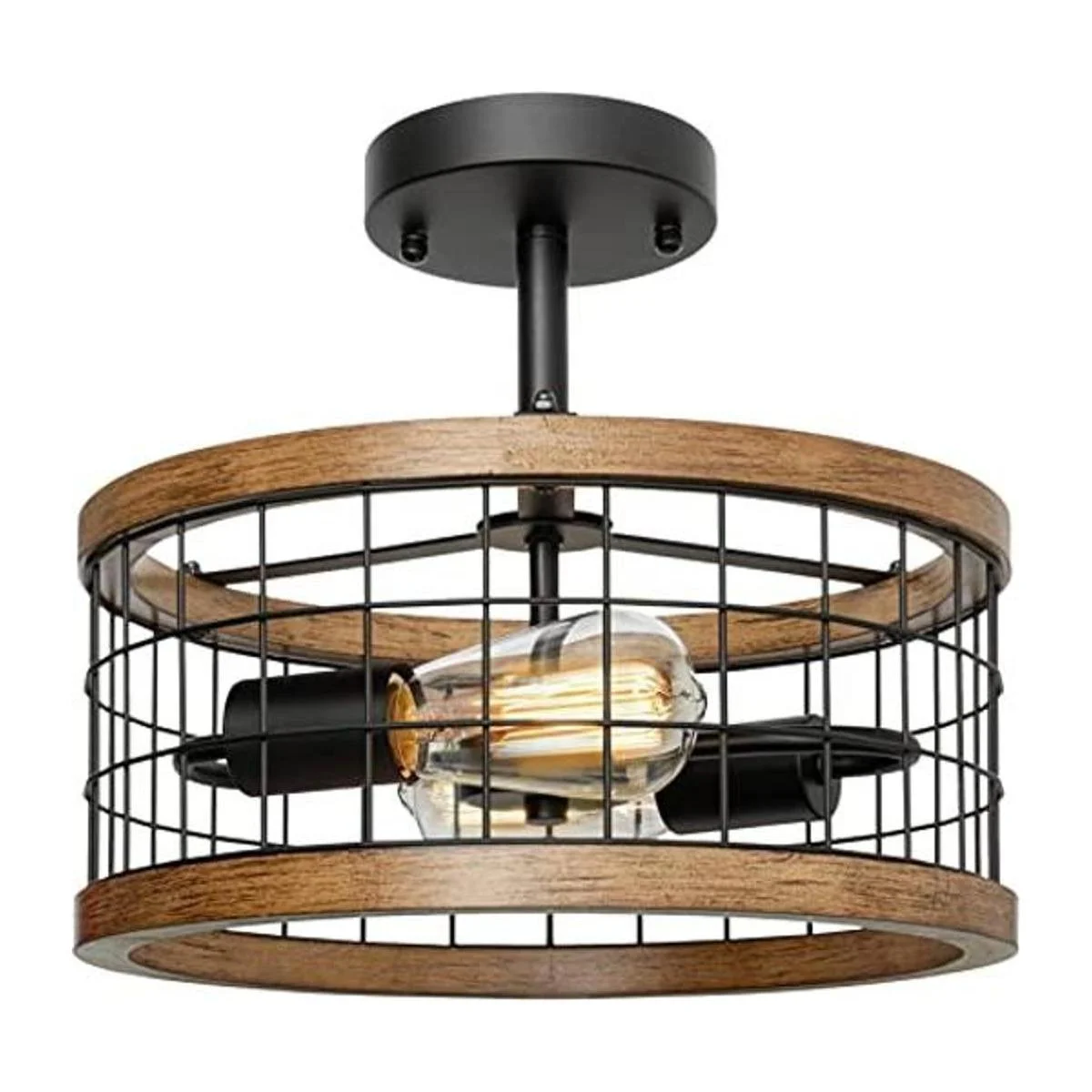 Lámpara de techo semiempotrada de 2 luces lámpara de_1