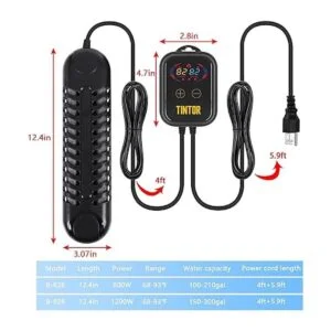 TINTOR Calentador sumergible para acuario 800 W1200 W_2