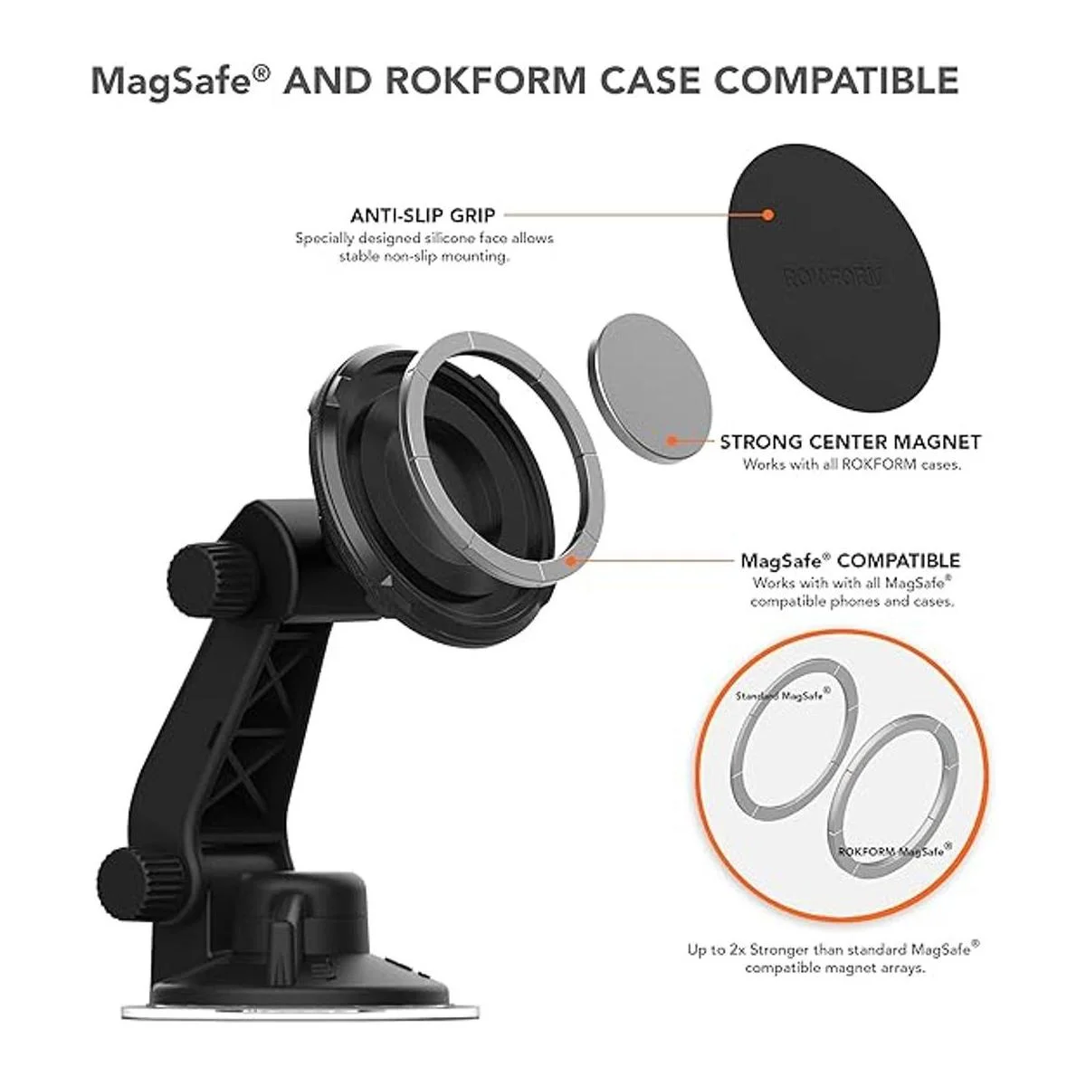 Rokform Soporte magnético ajustable para parabrisas para_4