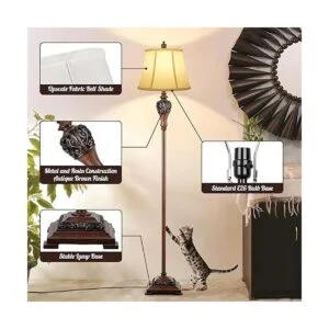 Lámpara de pie vintage para sala de estar lámpara_4