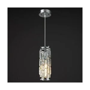 LMQNINE 1 luz para iluminación colgante de cromo lámpara_1