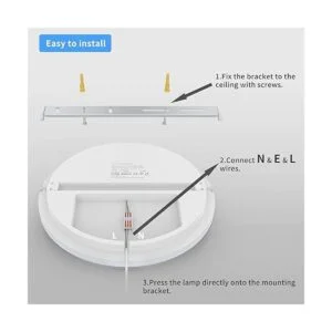 Airand Lámpara de techo LED de 15 pulgadas lámpara de_7