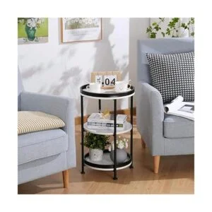 Dulcii Mesa auxiliar redonda industrial mesa auxiliar_4