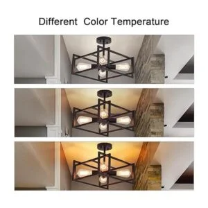 Febeleven Lámpara de techo de metal semiempotrada lámpara_4