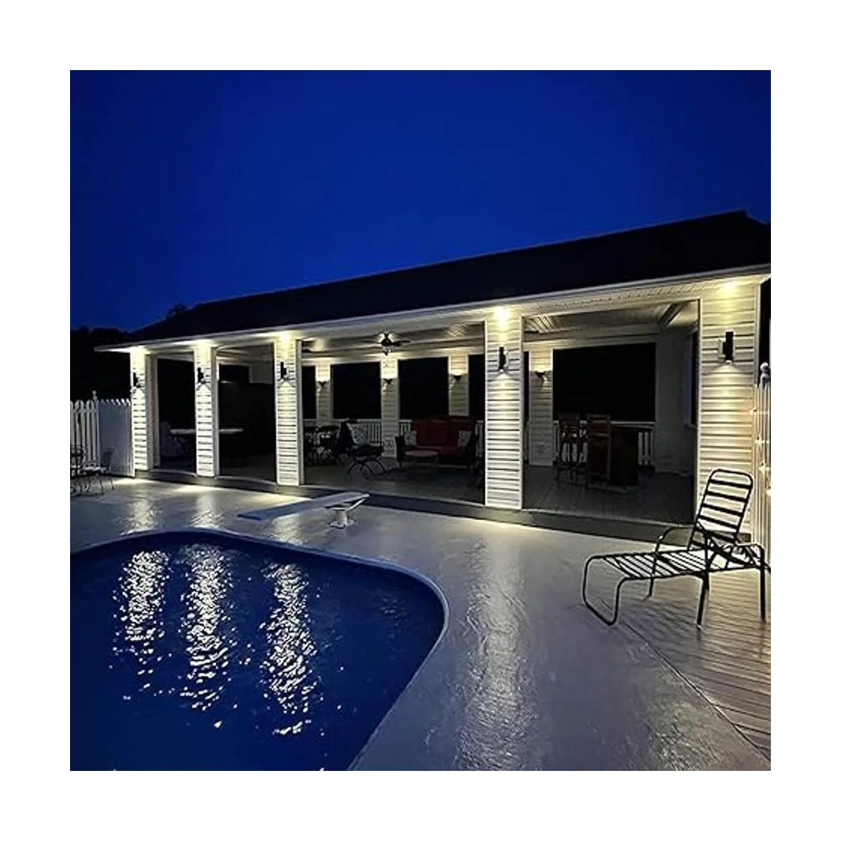 DAKAFUL Paquete de 2 luces de pared para exteriores luces_2