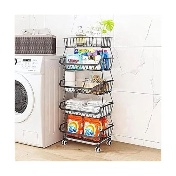 OKZEST Cesta de almacenamiento de 5 niveles para frutas y_5