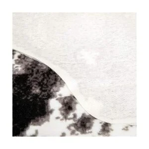 MustMat Alfombra de piel de vaca color blanco y negro_6