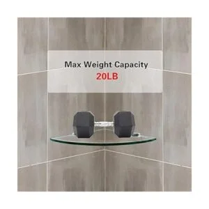 Paquete de 4 estantes de cristal templado de 0.315 in de_3