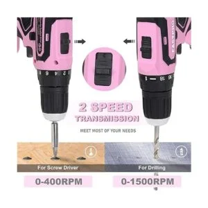 FASTPRO Juego de taladro rosa juego de taladro_4