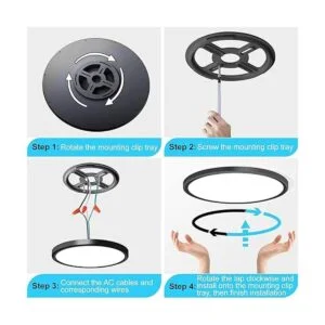 Paquete de 6 luces LED de techo empotradas de 3200_5