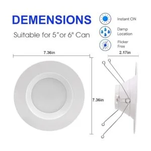 Energetic Iluminación empotrada LED de 56 pulgadas 1000_2