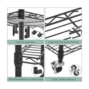 WDT Estantes de almacenamiento de 3 niveles estantes de_5