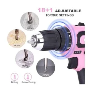 FASTPRO Juego de taladro rosa juego de taladro_3