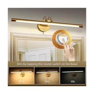 MantoLite Lámpara LED regulable para tocador de baño de 24_5