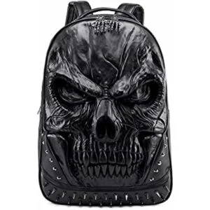 Mochila 3D Calavera negra B L_1