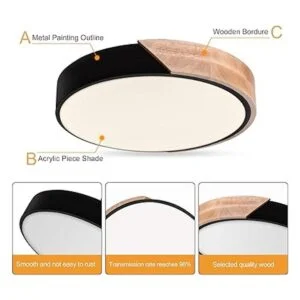 EDISLIVE Lámpara de techo regulable de 11 pulgadas_6