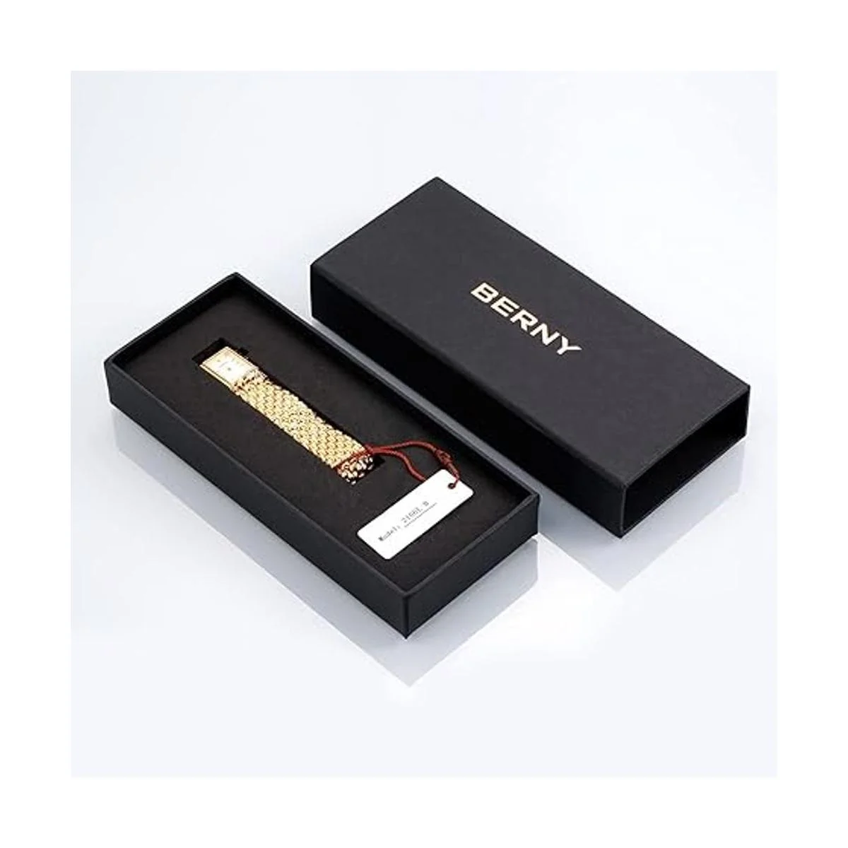 Berny Relojes dorados para mujer relojes de cuarzo de_7