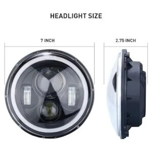 KASLIGHT H6024 Faros delanteros LED redondos de 7_2