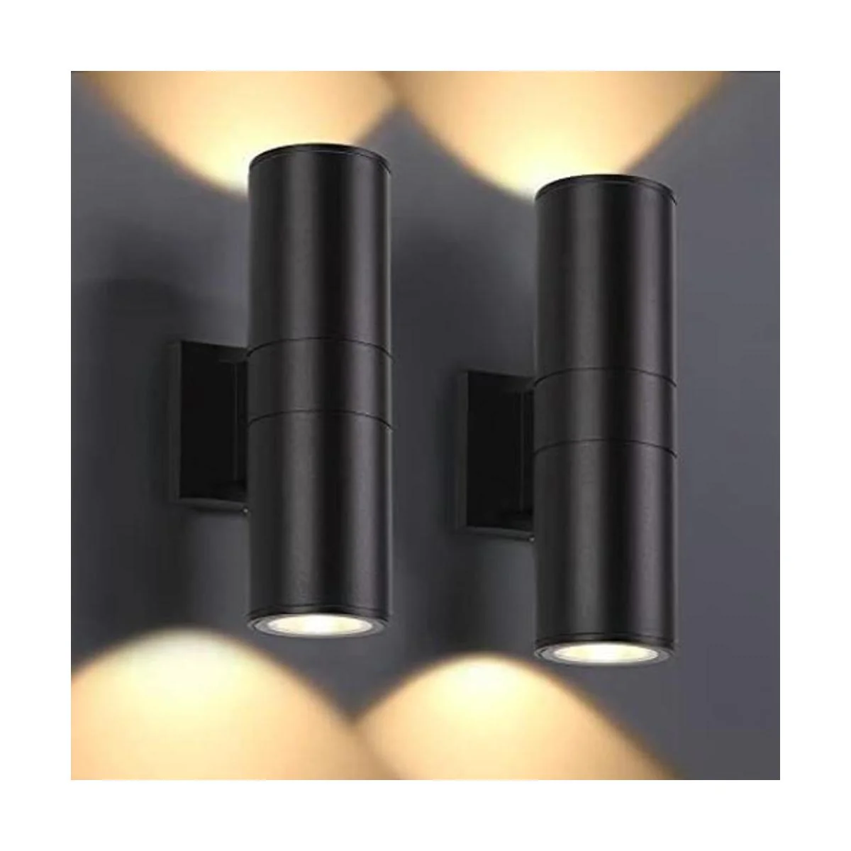 DAKAFUL Paquete de 2 luces de pared para exteriores luces_1