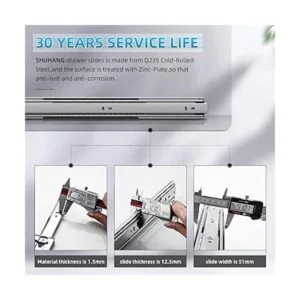 SHUHANG Diapositivas de cajón resistentes de extensión_5