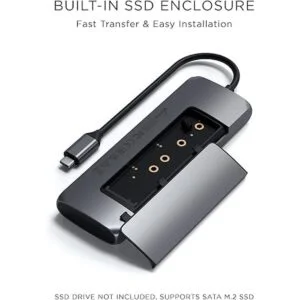 Satechi Adaptador multipuerto híbrido USBC compatible con_2