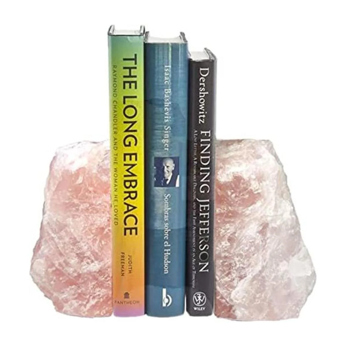 MOGEMT Sujetalibros de cristal rosados resistentes y_1