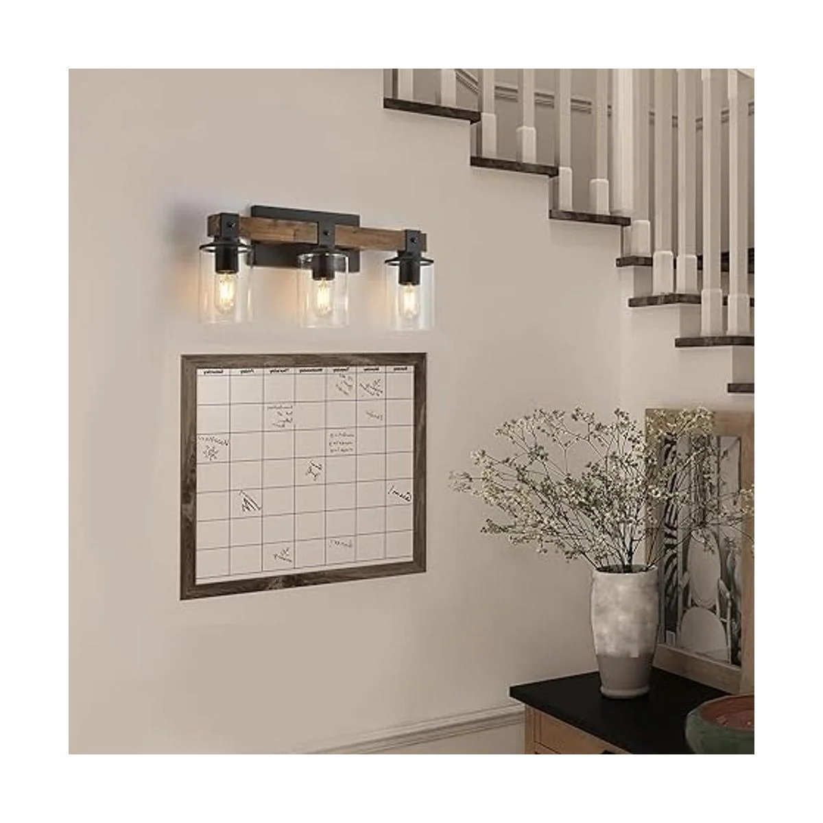 DUJAHMLAND Lámpara de tocador de granja luz de pared de_6