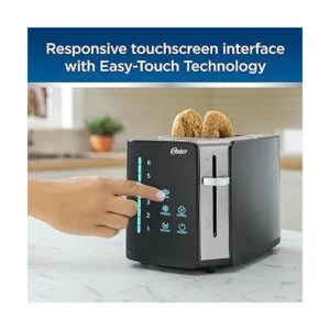 Oster Tostadora de 2 rebanadas con tecnología Easy Touch y_2