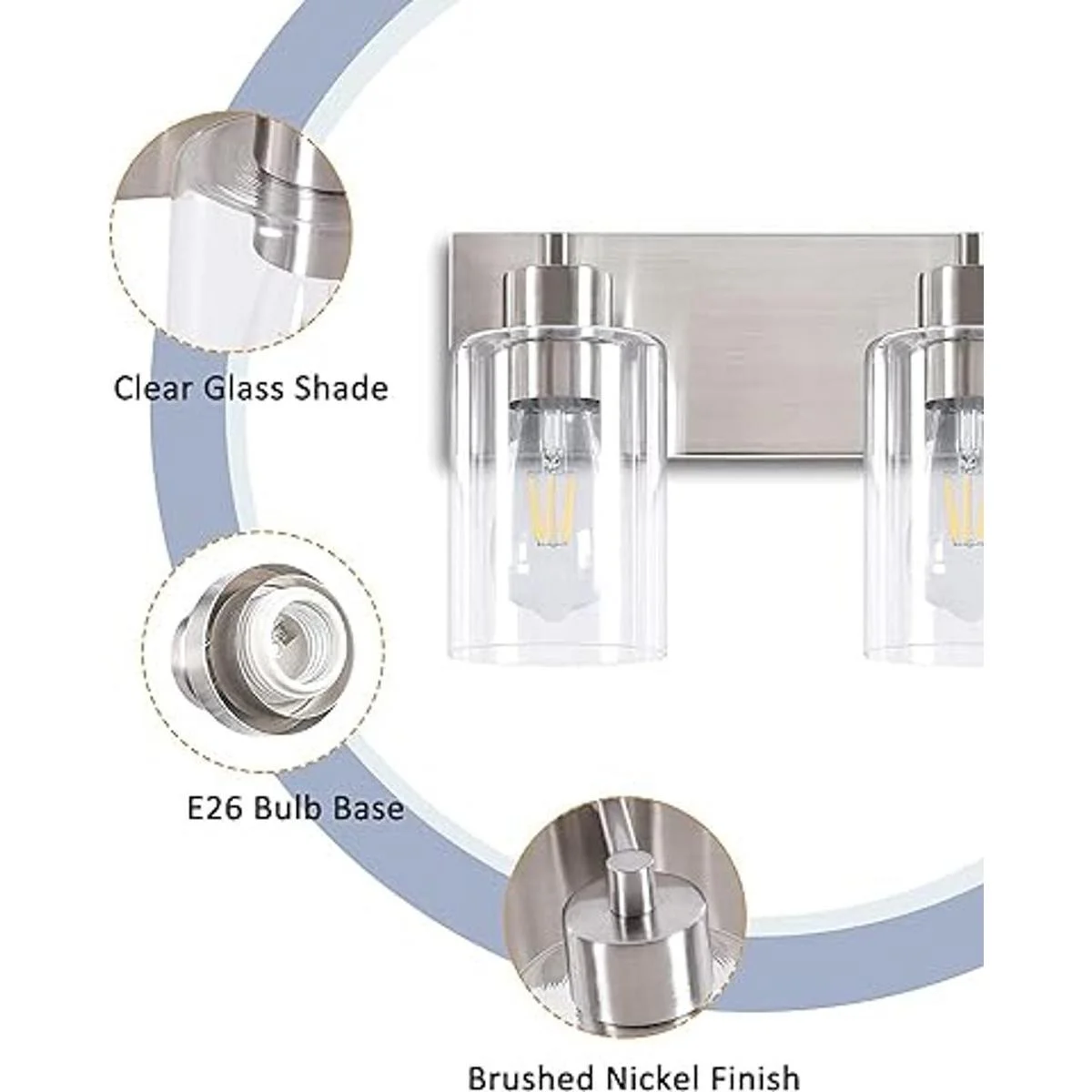 KW73013 Accesorios de tocador de baño de 3 luces moderno_4