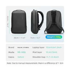 MARK RYDEN Mochila delgada para laptop para hombres_6