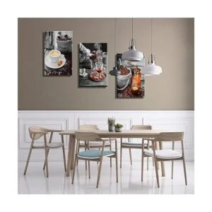 Taza de café en grano de café para decoración de pared_3