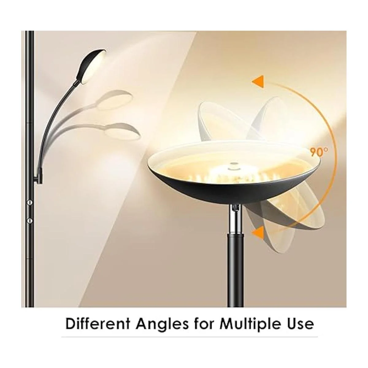 BoostArea Lámpara de pie LED de 20 W2000 LM lámpara de_4