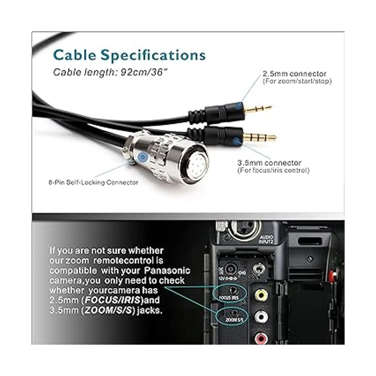 KOERTACOO Controlador de zoom de videocámara control_6
