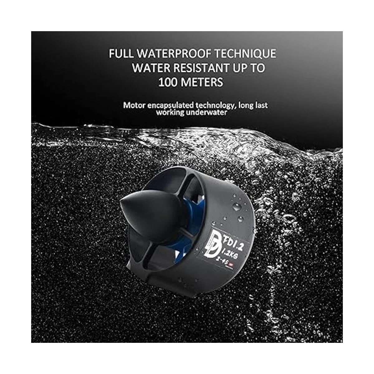 Thruster subacuático de 2.6 lbs de empuje de 12 V sin_3