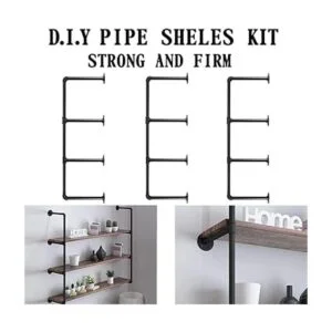 HITOMEN 3 estantes de hierro industriales 42 pulgadas de_4