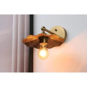 Pathson Aplique de pared de metal vintage con acabado de_2