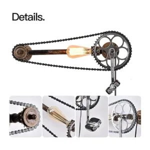 Lámpara de pared rústica con base E26 Edison estilo_2