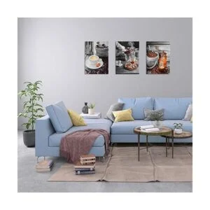 Taza de café en grano de café para decoración de pared_4