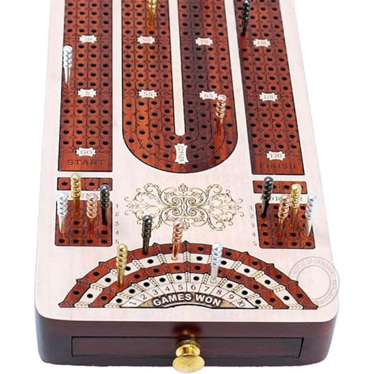 House of Cribbage Tabla de cribbage continua de 4 pistas_4