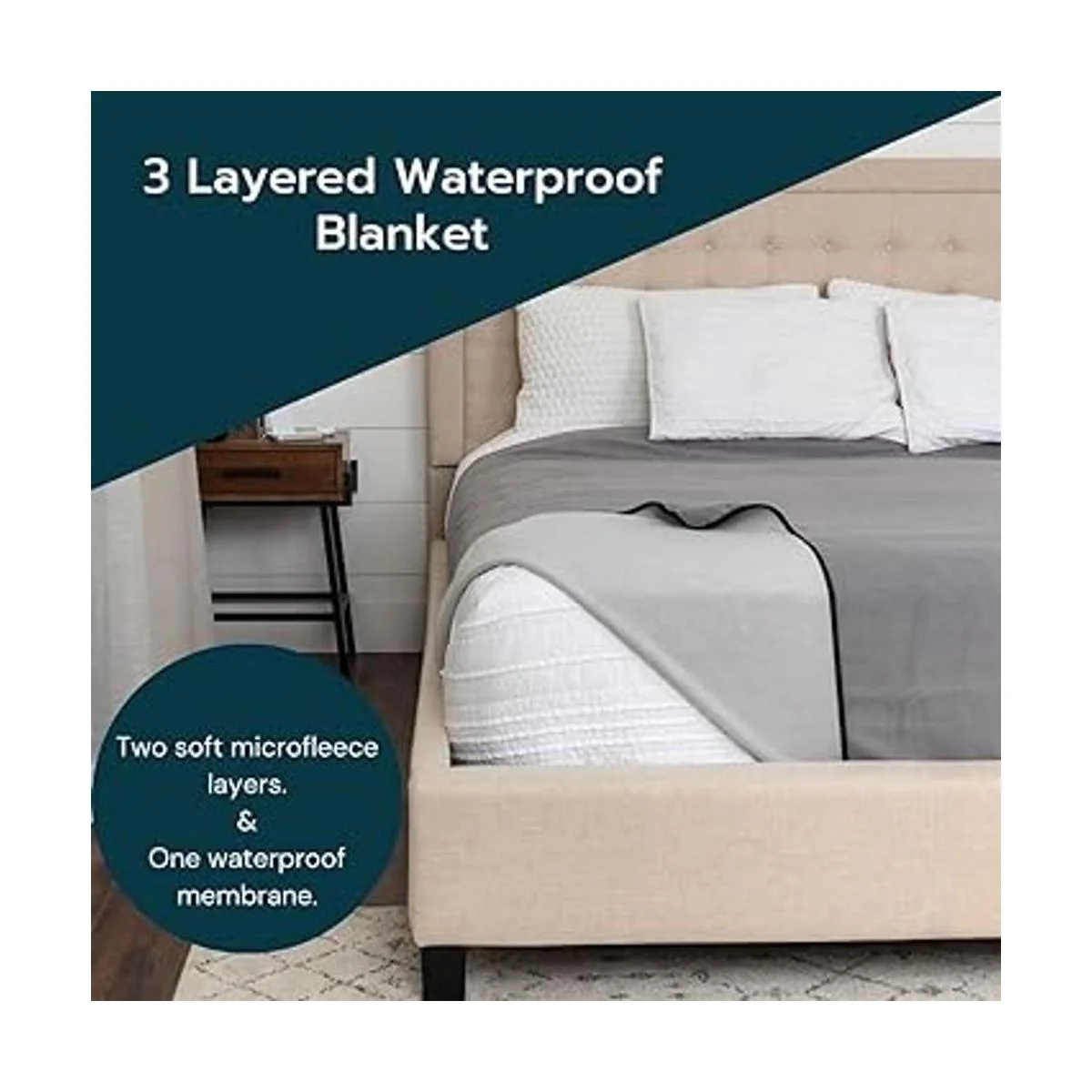 Funda impermeable para manta de 60 x 80 pulgadas para_2