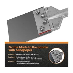 ANBULL SDS MAX Rascador de suelo con mango de 25_3