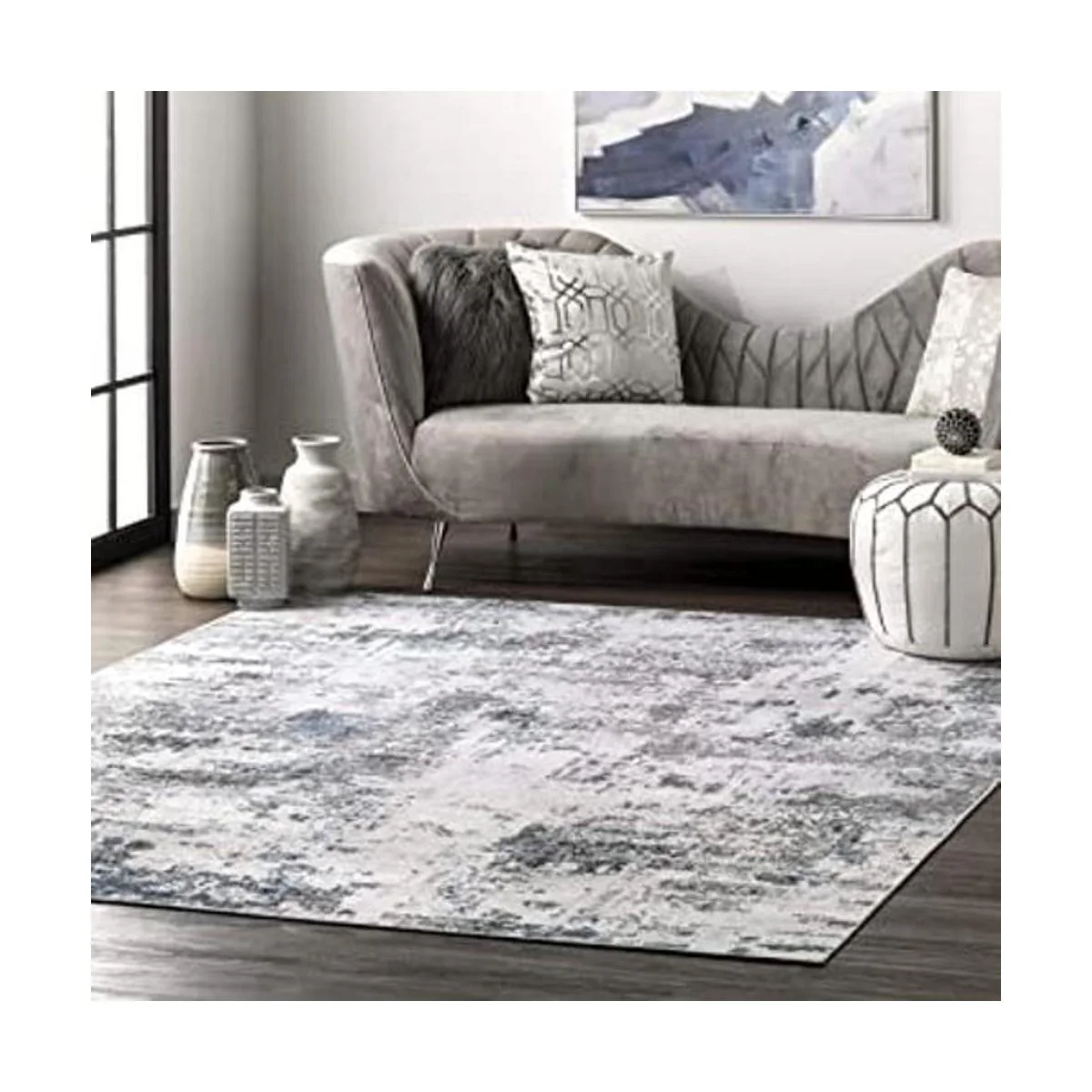 nuLOOM Dali Alfombra de área de diseño abstracto moderno_1