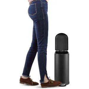 happimess HPM1009B Roland Negro Mini Bote de basura_3