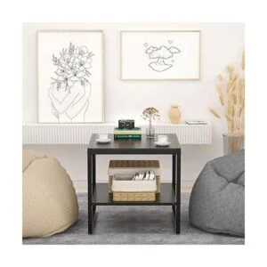 Homieasy Mesa auxiliar mesa auxiliar cuadrada de 20_2