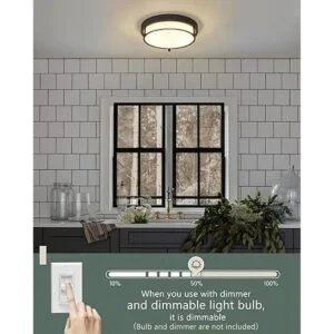 Cargifak Lámpara de techo empotrada de 12 pulgadas 2_5