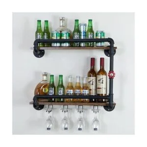 BOTAOYIYI Estante para vino montado en la pared de 2_2