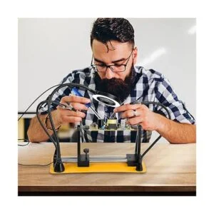 Soporte para placa de circuito ajustable de 360 con lupa_6