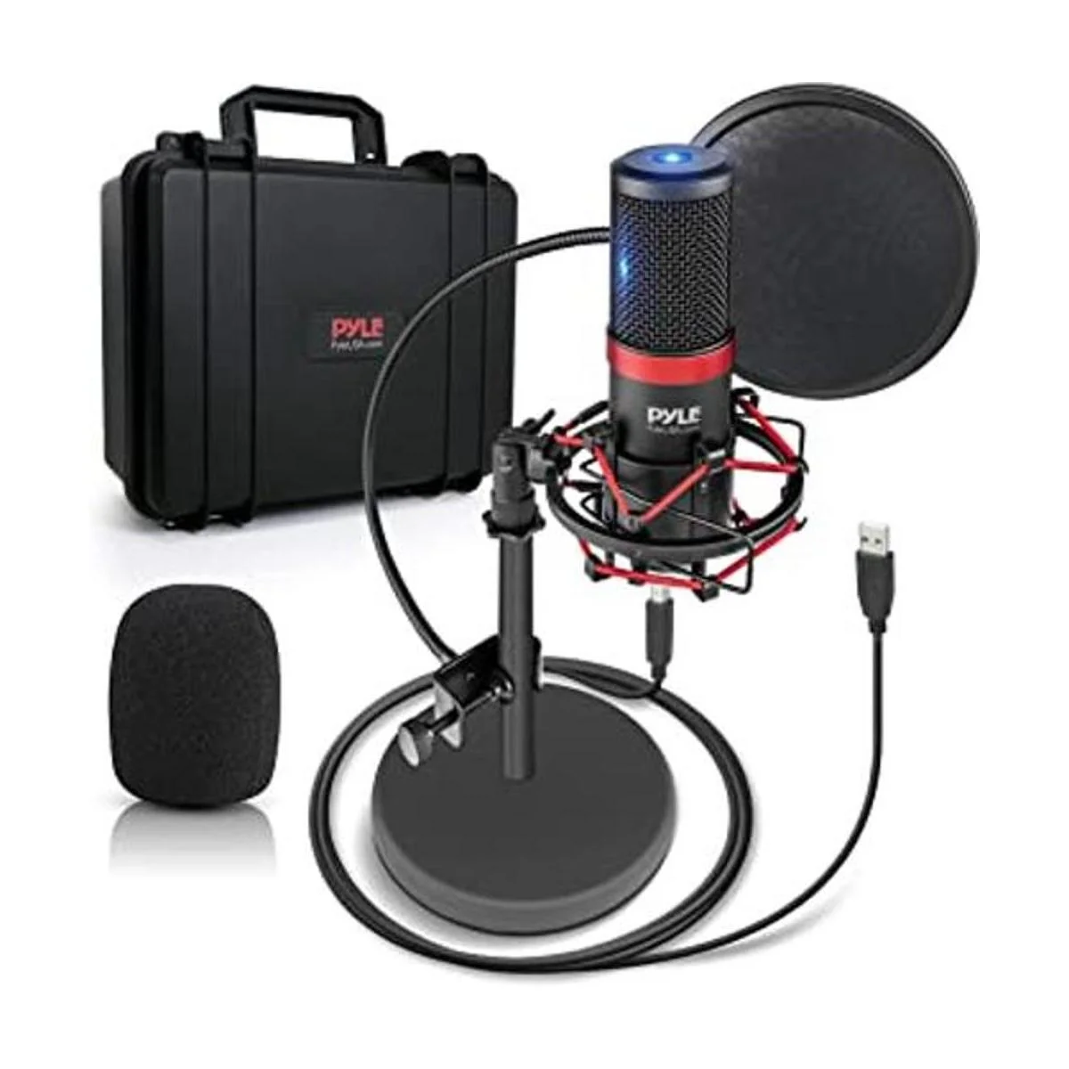 Kit de grabación de podcast de micrófono USB micrófono de_1