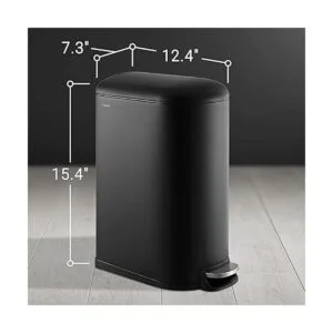 happimess HPM1009B Roland Negro Mini Bote de basura_5